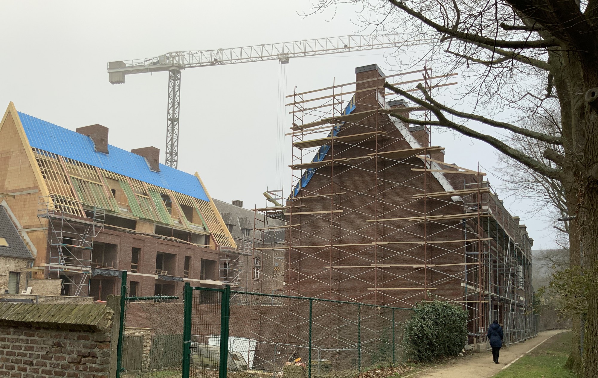 De Groene Wal in Maaseik gaat goed vooruit